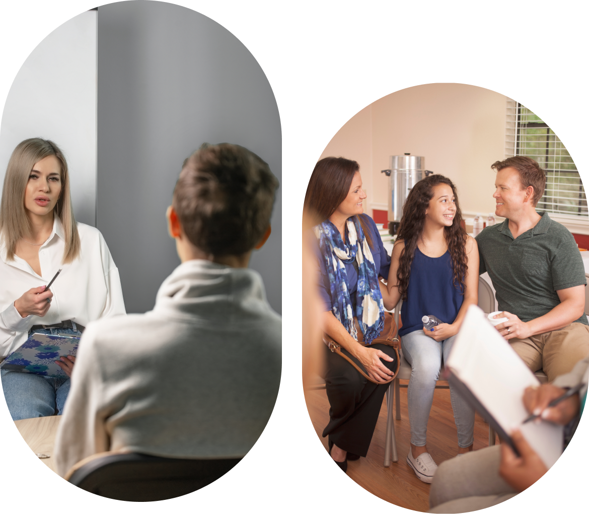 Group therapy with family members